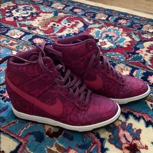 Nike sky-hi dunk wedge sneakers